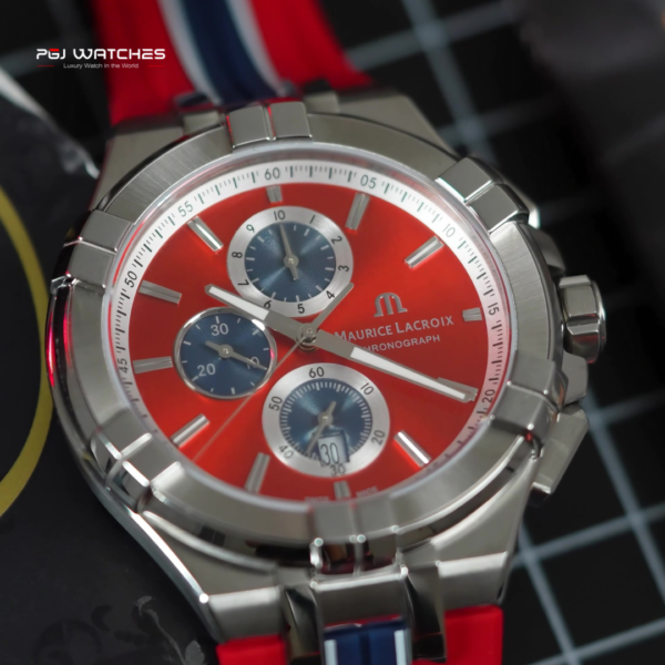 Maurice lacroix aikon chronograph viking ai1018 ss001 530 6